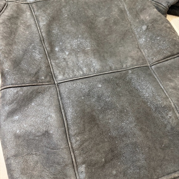 Vintage Flash Leather Sheepskin Shearling Lined Women’s Via Button Up Size Med - Picture 7 of 12